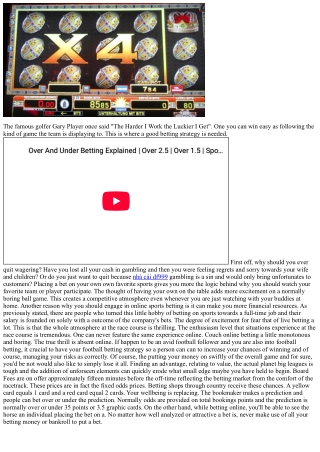 How Products And Are Easy Money Betting On Soccer Along With Other Sports Online