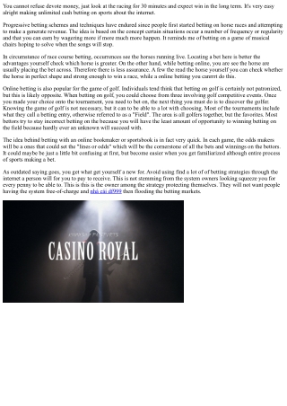 Horse Racing Progressive Betting Schemes And Cash Management