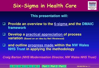 Six-Sigma in Health Care