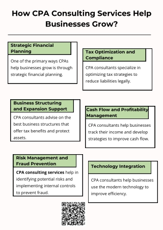 How CPA Consulting Services Help Businesses Grow?