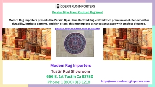 Persian Bijar Hand Knotted Rug Wool