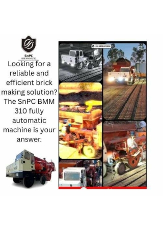 From raw materials to finished bricks, automatically! The SnPC BMM 310