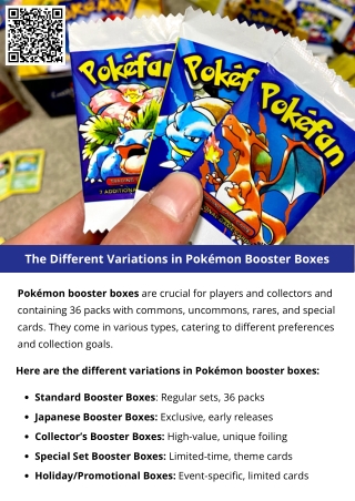 The Different Variations In Pokémon Booster Boxes