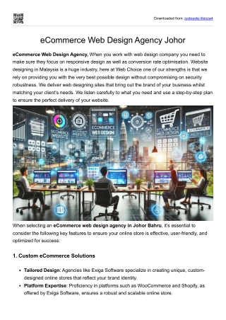 eCommerce Web Design Agency Johor