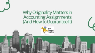 Why Originality Matters in Accounting Assignments (And How to Guarantee It)