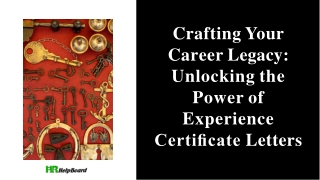 Work Experience Certificate Format