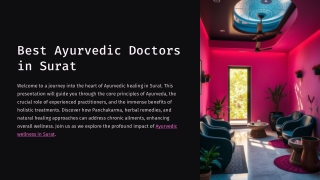 Rejuvenate with Ayurveda: Panchakarma & Herbal Therapy in Surat