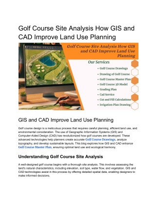 Golf Course Site Analysis_ How GIS and CAD Improve Land Use Planning __off-site kriti
