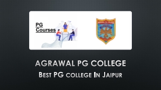 Best PG college In Jaipur