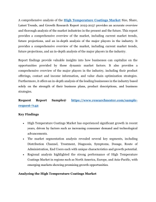 High Temperature Coatings Market 2025: Current Trends, Opportunities