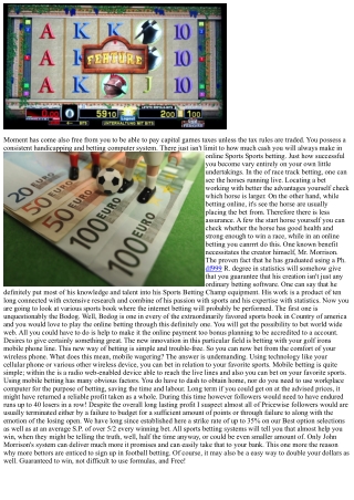 Betting On College Basketball For A Full Time Income