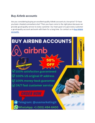 “Buy Verified Airbnb Accounts – Instant Approval & Secure”