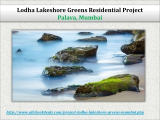 Lodha Lakeshore Greens Palava Mumbai