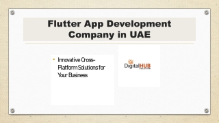 Top Flutter App Development Company in UAE | Build Scalable Apps
