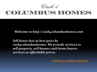 Sell House Online Columbus