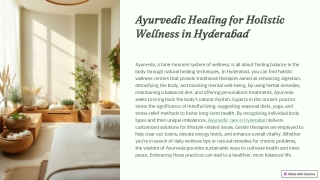 Natural Healing with Ayurveda: A Complete Guide to Wellness