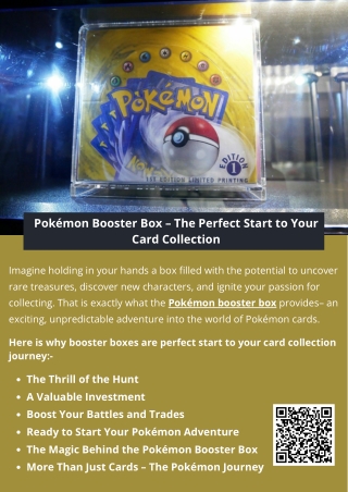 Pokémon Booster Box – The Perfect Start to Your Card Collection