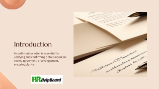 Confirmation Letters Examples