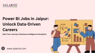 Power BI Jobs in Jaipur Unlock Data-Driven Careers
