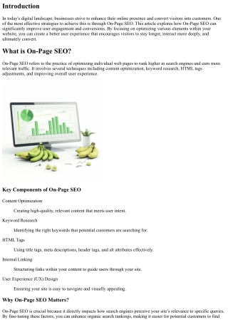 How On-Page SEO Can Improve User Engagement and Conversions