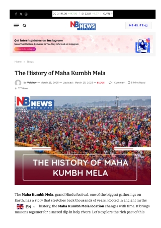 The History of Maha Kumbh Mela