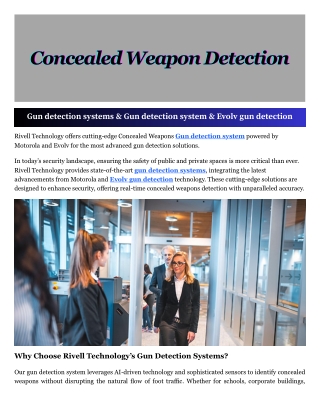 Evolv gun detection