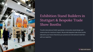 Exhibition Stand Builders in Stuttgart and Bespoke Trade Show Booths