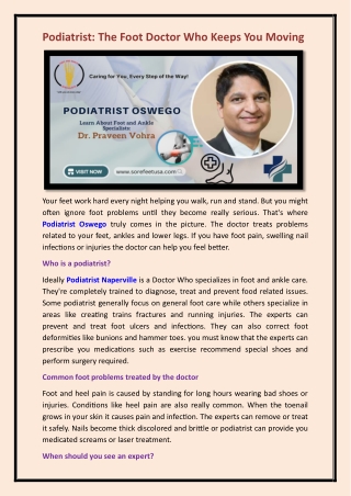 Podiatrist Oswego