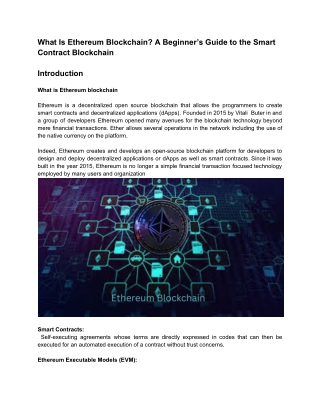 Ethereum Blockchain