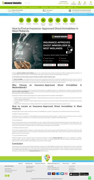 Ghost Immobiliser West Midlands