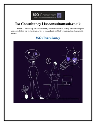 Iso Consultancy Isoconsultantsuk.co.uk