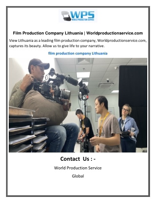 Film Production Company Lithuania Worldproductionservice