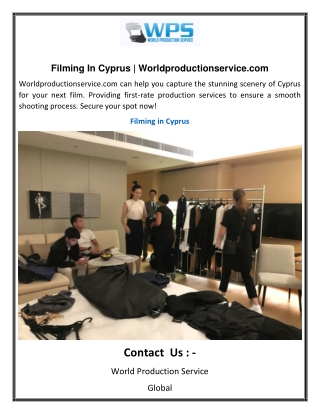 Filming In Cyprus  Worldproductionservice