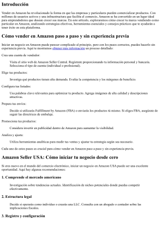 Cómo crecer tu marca vendiendo como particular en Amazon