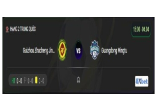 Xem trực tiếp trận đấu Guizhou Zhucheng Jingji FC vs Guangdong Mingtu