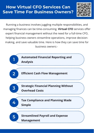 How Virtual CFO Services Can Save Time For Business Owners?