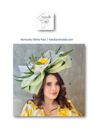 Kentucky Derby hats | hatsbycressida.com