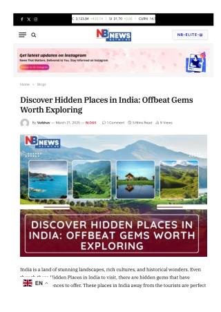 Discover Hidden Places in India Offbeat Gems Worth Exploring
