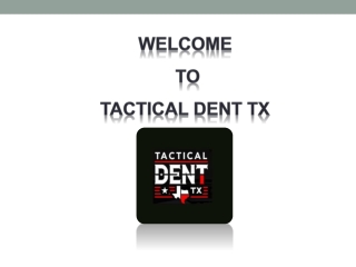 Auto Paintless Dent Repair Near Me | Tactical Dent TX