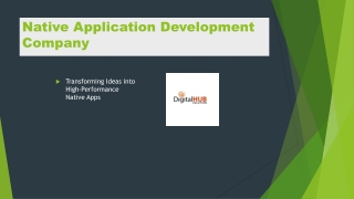 Top Native Application Development Company | Build Your App