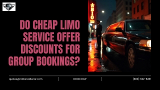 Do Cheap Limo Service Offer Discounts for Group Bookings