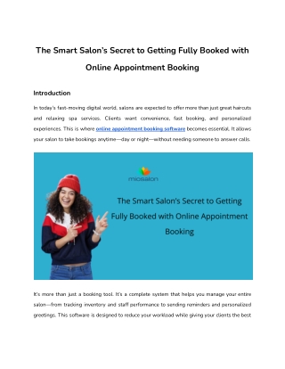 The Smart Salon’s Secret to Getting Fully Booked with Online Appointment Booking