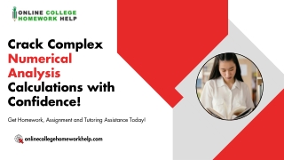 Numerical Analysis Homework Help Guide -  Download Now
