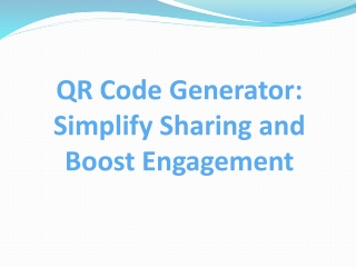 QR Code Generator