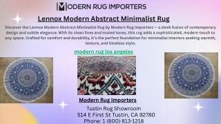 Lennox Modern Abstract Minimalist Rug