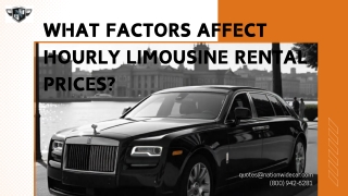 What Factors Affect Hourly Limousine Rental Prices
