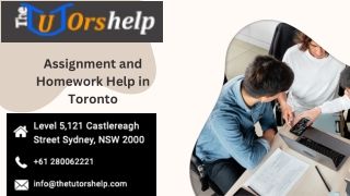 Assignment and Homework Help in Toronto