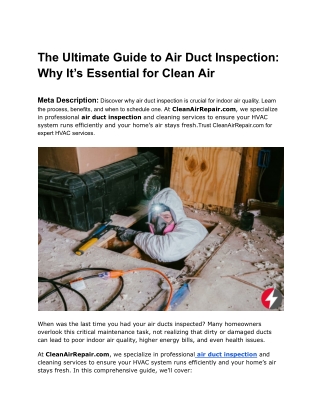 _Air Duct Inspection