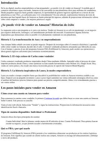 ¿Se puede vivir de vender en Amazon? Historias de éxito