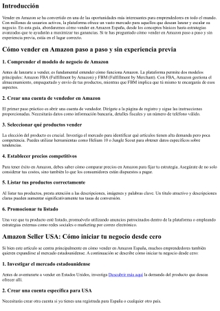 Guía para emprendedores: Cómo vender en Amazon España